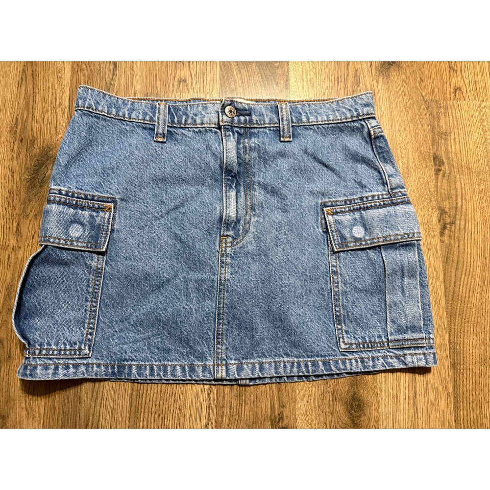 Abercrombie & Fitch Skirt Women's Size 29/8 Blue Denim Mini High Rise